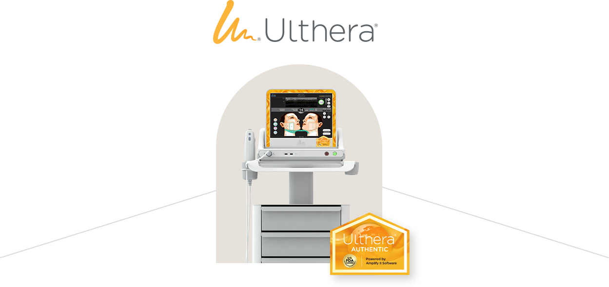 带有Ulthera标志与Ulthera AUTHENTIC认证标识的美版超声刀设备